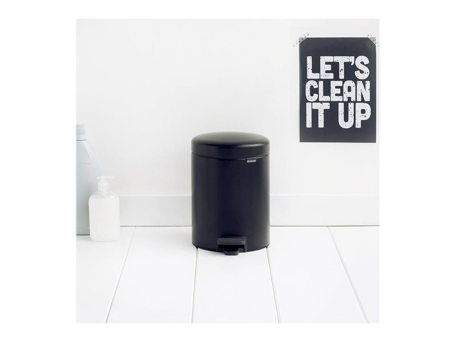 brabantia newIcon - rubbish bin - 5 L - matte black brabantia newIcon - rubbish bin - 5 L - matte black